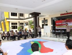 Jelang Pilkades Serentak 2021 , Polres PPU Gelar Tactical Floor Game (TFG)