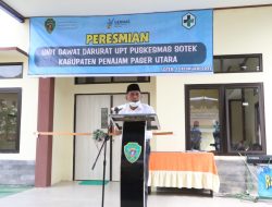 Plt Bupati PPU Hamdam Resmikan Unit Gawat Darurat UPT Puskesmas Sotek