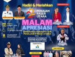 Cakra Khan dan Lala Widy Hibur Masyarakat di Malam Apresiasi HUT PPU  Ke-22