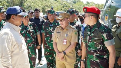 Pj Bupati PPU Dampingi Menhan Tinjau Kesiapan Upacara 17 Agustus di IKN