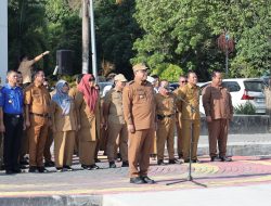 Dihadiri Ratusan ASN, Ini Pesan Pj Bupati  PPU Saat Pimpin Apel Gabungan