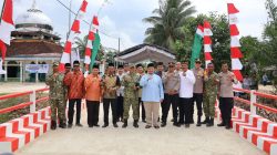 Resmikan Jembatan Garuda di Sebakung Jaya, Bupati PPU Apresiasi Sinergi TNI dan Warga