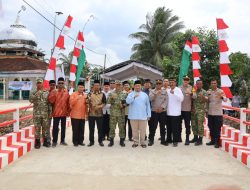 Resmikan Jembatan Garuda di Sebakung Jaya, Bupati PPU Apresiasi Sinergi TNI dan Warga